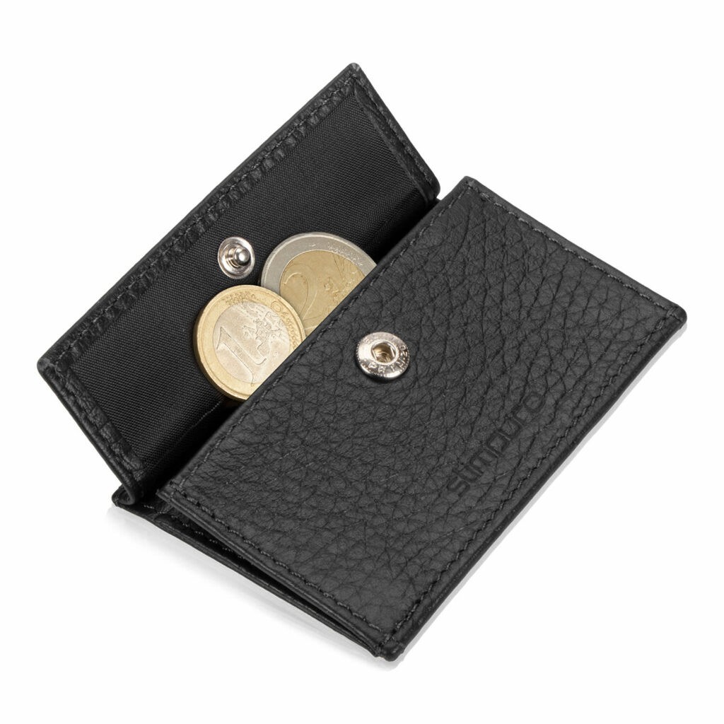 Slimpuro Coin Pocket s ochrannou kartou RFID pro tenké peněženky ZNAP Slim Wallets 8 a 12